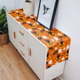 thumbnail image 4 of Happy Halloween Boo Table Runners Cartoon Pumpkin Spooky Black Cats Ghosts Non-Slip Rectangle Party Table Decorations Dresser Scarf for Kitchen ,Home ,Dining Table ,Outdoor,13X70?Inches Long,Orange, 4 of 8