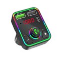 thumbnail image 4 of Binmer 20W Car Bluetooth 5.0 Wireless Handsfree Car FM Transmitter Receiver Radio MP3 Adapter Player, 4 of 9
