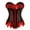 Red, variant on QIPOPIQ Clearance Women's Steel Boned Corset Bustier for Halloween Costume Dress Bustier Top Gothic Shapewear Corset Top