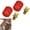 2Pcs-Gold, variant on Handmade Golden Turtle Feng Shui Amulet, Chinese Lucky Charm 2026 Edition, Talisman with Leather Sleeve