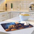 thumbnail image 6 of BZSMCE Dish Drying Mat Angre Brwon Bear and Pumpkin Design Drying Mats, 6 of 8