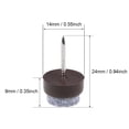 thumbnail image 3 of Nail On Furniture Felt Pads Chair Table Leg Protector 14mm Dia Brown 16pcs, 3 of 5