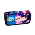 thumbnail image 1 of Kpo-p Demon Hun-ter Leather Flap Pencil Case,7.9" Cosmetic Bag, Zipper Organizer, Leather Flap Stationery Bag, 1 of 2