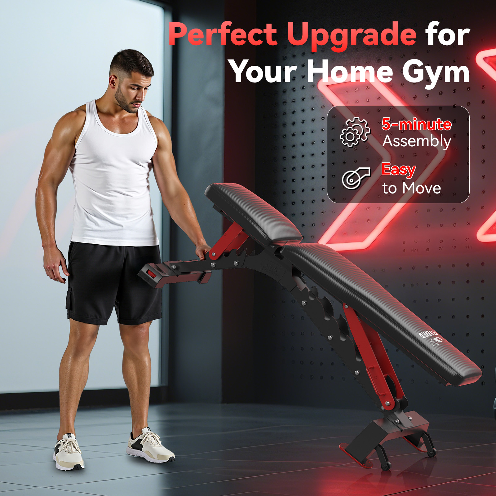 Flybird Weight Bench with 1200 Lb Capacity photo 5