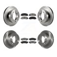 thumbnail image 1 of Transit Auto Front Rear Disc Brake Rotors and Semi-Metallic Pads Kit for Car Ford F-350 Super Duty F-250 with Single Wheels 4WD K8S-100897, 1 of 11