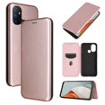 thumbnail image 1 of Estuche para Oneplus Nord N100 5g Estuche de cuero de fibra de carbono Folio Flip Funda protectora magnética Etui Coque, 1 of 1