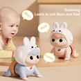 thumbnail image 4 of Baby Musical Crawling Rabit  Explore Animall  Learning Crawl & Walking  for 0-3 Boy Girl  Blue, 4 of 12