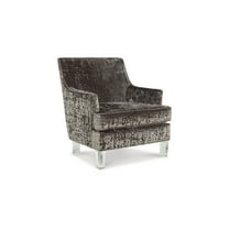 Signature Design by Ashley Contemporary Gloriann Accent Chair  Charcoal