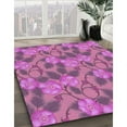 thumbnail image 2 of Ahgly Company Indoor Rectangle Patterned Dimorphotheca Magenta Pink Area Rugs, 7' x 9', 2 of 6