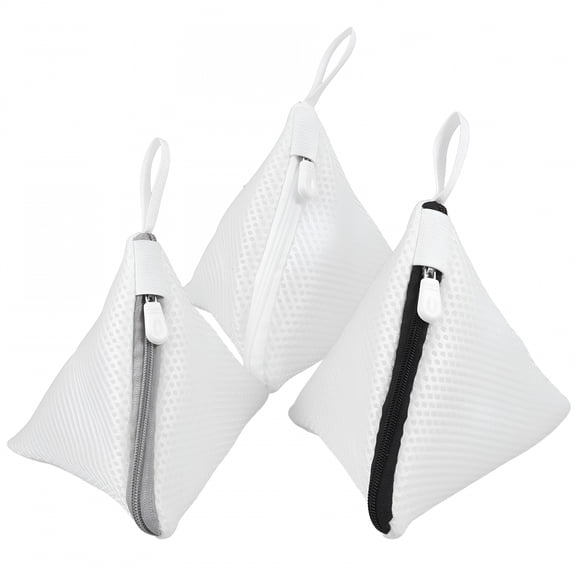 AUQ 3 Pcs Mini Multifunctional Laundry Bag Mesh Laundry Bags Polyester Laundry Bags for Washing Machine with Zippers Small Mesh Bags for Laundry
