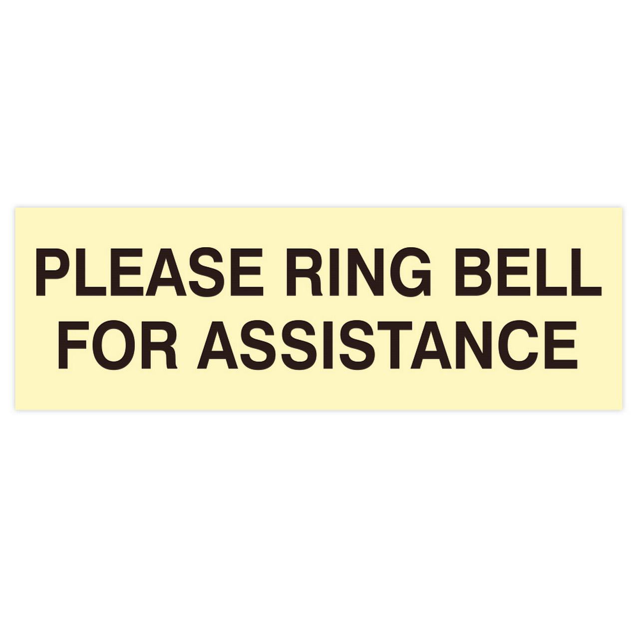 Please Ring Bell For Attention Sign - Composite Board | UK Safety Stor