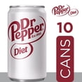 Diet Dr Pepper Soda, 10 Mini Cans, 7.5 fl oz Each with 4x Disposable ...