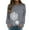 Z-Grey, variant on Fiaer,Women's Crew Neck Sweatshirts Loose Fit Dandelion Animal Printed Plus Size Pullover Long Sleeve Casual Trendy No Hooded Hoodies White XL