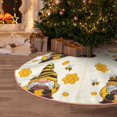 thumbnail image 4 of Salouo Beekeeper Gnome Holding A Glass Christmas Tree Skirt 30" Farmhouse Christmas Decorations Snowman Xmas Tree Skirt Tree Mat for Holiday Party Decor, 4 of 8