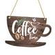 thumbnail image 3 of Señal de la puerta de la barra de café colgante 2d estilo vintage plano creativo rústico con placa de copa de decoración de cuerda para regalos, 3 of 9