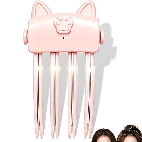 Heated Hair Volume Clip, Root Lifter Comb with 2 Heat Settings, Wireless Heated Volumizing Root Lift Clip, Quick Touch-Ups for Fine Flat Hair