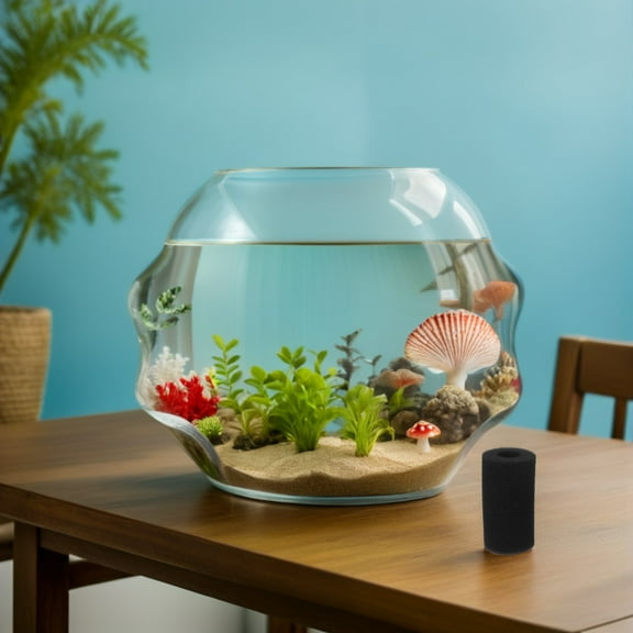 COMPUKAS 20PCS Aquarium Intake Sponge Black Foam Cover Pump Protection Fish Keeping Maintenance