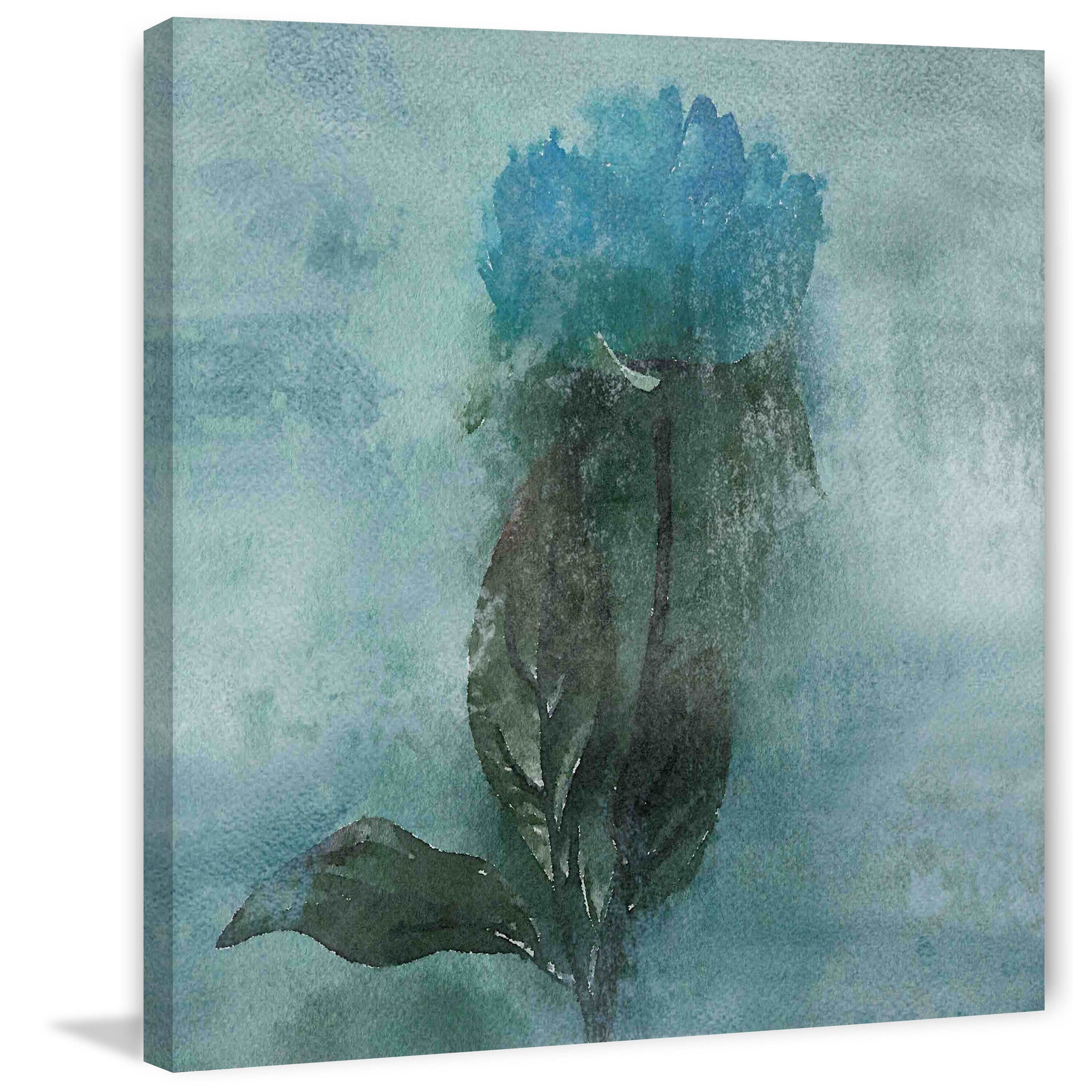 "Shades of Blue" Painting Print on Wrapped Canvas