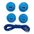 thumbnail image 4 of 4 Pieces PVC Inflatable Boat Stand up Paddleboard Stainless Steel D- Round Blue, 4 of 8
