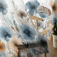 thumbnail image 5 of Poppies Floral Sheer Curtains 84 Inches Long 2 Panels Set, Window Sheer Curtains for Living Room/Bedroom, Spring Botanical Flowers Summer Light Filtering Rod Pocket Curtain 52'' x 84'' x 2, 5 of 7