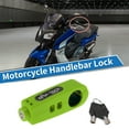 thumbnail image 2 of Candado de manillar de motocicleta Unique Bargains, universal, candado de freno delantero y embrague verde, 1 pieza antirrobo, 2 of 7