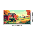 thumbnail image 1 of Barn Farm Scene Backdrop Banner for Photography Rustic Tractor Countryside Background Yard Party Events Bedroom Decor Studio Decorations Summer, 1 of 4