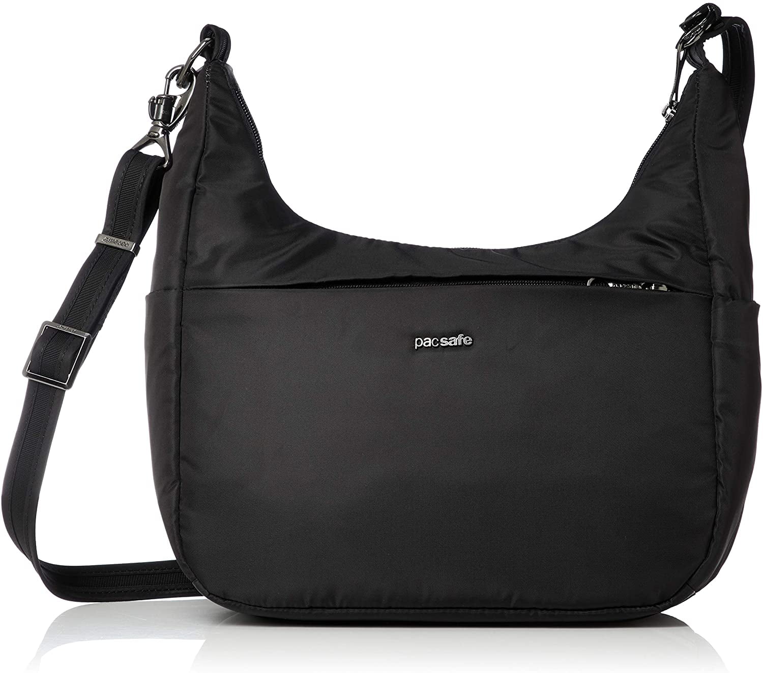 Pacsafe Women's Cruise 8L Anti Theft All Day Crossbody, Black, 75D Recycled  polyester By Visit the Pacsafe Store