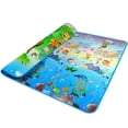 thumbnail image 1 of Tapete de juegos para bebés, tapete para gatear para bebés, impermeable y plegable, pis bebés Vehículos marinos Zulema Alfombras de juego para niños pequeños, 1 of 8