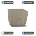 thumbnail image 4 of Square Patio Table Cover 12 Oz Waterproof 100% Weather Resistant Outdoor Square Table Cover with Air Pocket and Drawstrap for Snug Fit (Beige, 29" H x 46" W x 46" D), 4 of 7