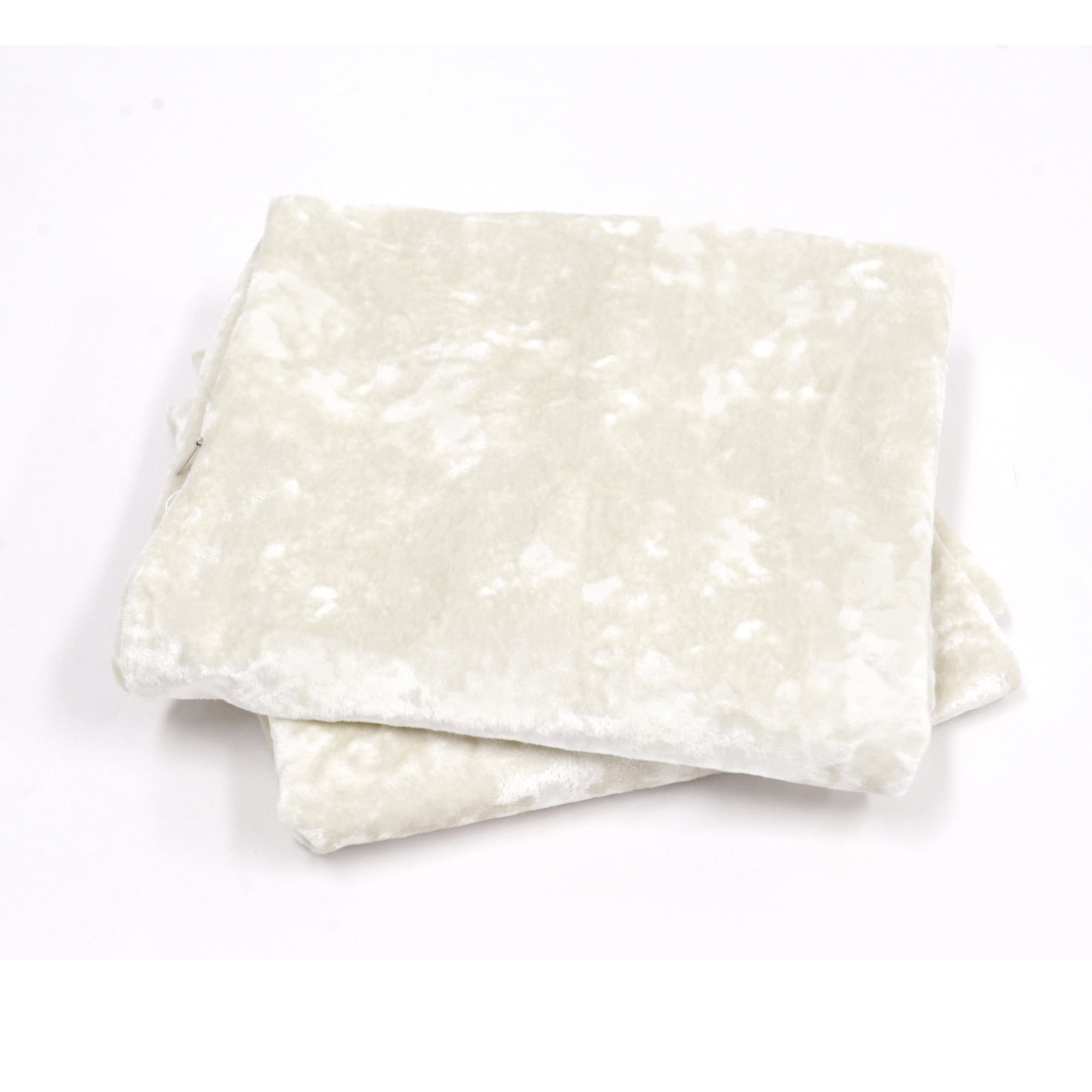 Home Soft Things Crushed Velvet 4 Piece Throw Pillow Cover Set - Gardenia - 20" x 20"