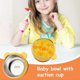 thumbnail image 4 of Baby Bowl Inclined Toddler Dish With Suction, 4.61x4.61x2.99, Stainless Steel Inner Plate, Kids Travel Yellow, 4 of 5