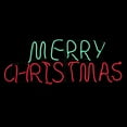 thumbnail image 2 of Northlight 29" NEON LED Lighted Multi-Function "Merry Christmas" Window Silhouette Decoration, 2 of 4
