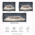 thumbnail image 4 of Dailycode Satin Pillow Case Standard Silk Pillow Cover for Hair and Skin Envelope Closure Raccoon on Clould 20"x26", 4 of 9