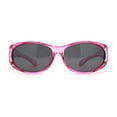 thumbnail image 2 of Womens Rhinestone Polarized Oval Fit Over Sunglasses Pink Black, 2 of 4