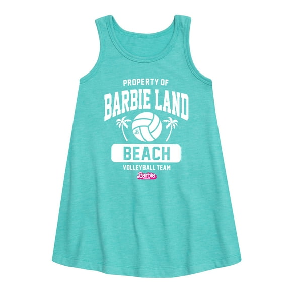 Barbie - Property of Barbie Land Beach Volleyball Team - Toddler & Youth Girls A-line Dress