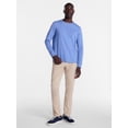 thumbnail image 2 of George Men's and Big Men's Cotton Crewneck Tee with Long Sleeves, Sizes XS-3XL, Big 2XB-6XB & Tall MT-4XLT, 2 of 5