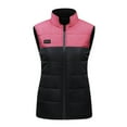 thumbnail image 2 of Womens Heated Jacket Puffer Coat Unisex Casual Patchwork Zipper Four Control 21 Areas Heat Heating Vest USB Charging Vest, 2 of 5