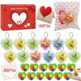 thumbnail image 2 of 2025 Regalo del Día de San Valentín para niños Clase de intercambio de regalos Rompecabezas Forma de corazón Laberinto Amor Luban Lock Toy, 2 of 3