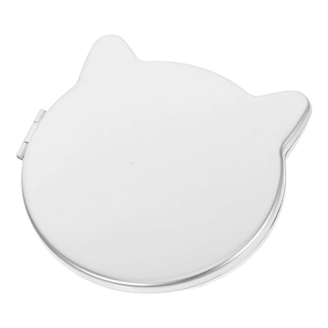 Pocket Mirror Stainless Steel Makeup Mirror for Travel 2Pcs Handbag Accessory