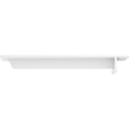 thumbnail image 4 of Ekena Millwork 3"W x 16"D x 2"H Heaton Hidden Support Steel Bracket w/ 12" Support Depth, White Primer, 4 of 11