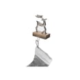 thumbnail image 2 of Metal Stocking Hanger On Mango Wood Base (Reindeer), 2 of 2
