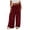 Wine-pants, variant on Women Wide Leg Loose Pants, Boho Baggy Elastic Waist Drawstring Jogger Pants, Faux Linen Cotton Palazzo Beach Vacation Trousers with Pockets