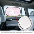 thumbnail image 3 of KUIFORTI Cling Car Window Shades for Side Window, 2 Pcs Cute Alpaca Car Window Shade for Baby In Car, 20.47" x 12.59" Car Privacy Shades for SUV Truck Sedan Van, 3 of 6