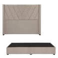 thumbnail image 1 of Recámara King Size Aurora Arena con Cabecera + Box Base Cama, 1 of 8