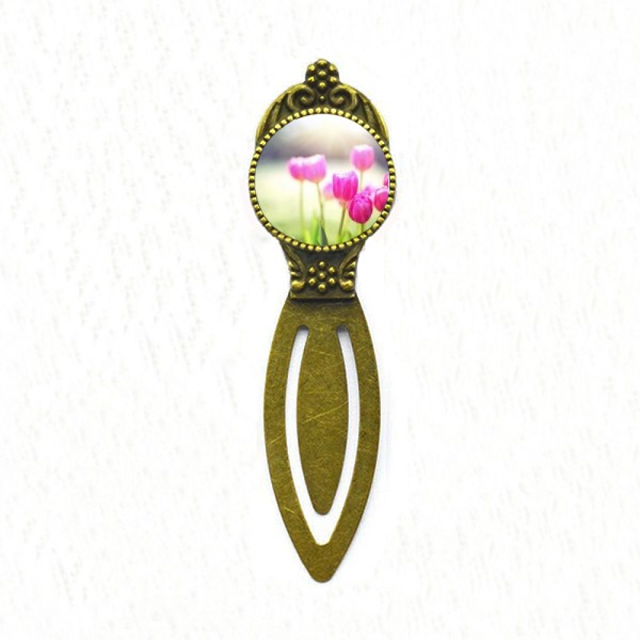 Beautiful Sunshine Flowers Red Green Bookmark Retro Office Label Page Marker