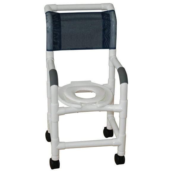 MJM International 115-3-RH Pediatric / Small Adult Shower Chair with Reducer Hard Seat
