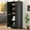 Black, variant on Garderth Kitchen Pantry Cabinet,70" Tall Pantry Storage Cabinet,Wood Freestanding Cupboard With 2 Doors And 3 Adjustable Shelves For Bathroom Dining Room Living Room
