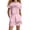 Pink, variant on Toddler Boy Pajamas Set Letter Print Crewneck Short Sleeve Top and Shorts Set Summer Pajamas Sleepwear Outfits Toddler Boy Pajamas Size 4 Years