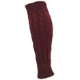 thumbnail image 3 of Leg Warmers for Women, 6 Pairs Knee High Cable Knit Warm Thermal Acrylic Winter Sleeve (Pack C), 3 of 4