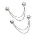 thumbnail image 2 of Bolincty 2Pcs Multi-Function Magnetic Clothing Clip with Chain Multi-Purpose Pinless Metal Buttons Clip Clothes Scarf Trouser Legs Cuff Fixing Magnet Pin, 2 of 8